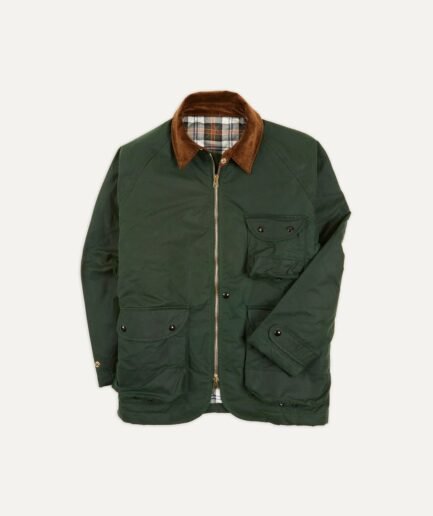 Green Waxed Coverall Jacket