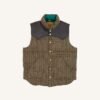 Rocky Mountain Featherbed for Drake's Houndstooth Check Harris Tweed Christy Down Vest